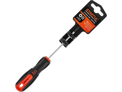 Отвертка ""+"" №0  80мм PH STARTUL MASTER (ST3090-080) (крестовая Phillips, двухкомп. рукоятка Anti-Slip)