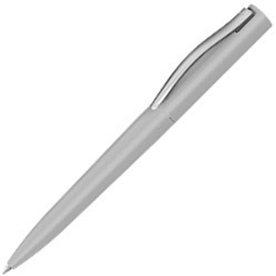 Ручка шарик/автомат "Titan One" 1,0 мм, метал., серебристый, стерж. синий