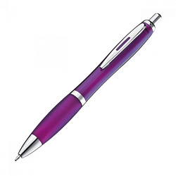 Ручка шарик/автомат "Moscow" 0,7 мм, пласт./метал., фиолетовый, стерж. синий