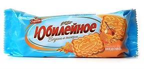 Печенье "Юбилейное" 200 гр., с медово-овсяными хлопьями