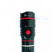 Фонарик светодиодный "Biwa" метал., с магнитом и подвесным крючком, упак., черный/красный