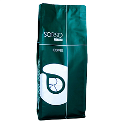 Кофе "Sorso" в зерне, 1 кг., пак., Espresso Blend, 100% Арабика