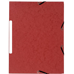 Папка на резинках 15 мм. "Manila" карт., красный