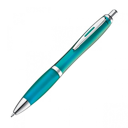 Ручка шарик/автомат "Moscow" 0,7 мм, пласт./метал., белый, стерж. синий