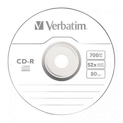 диск CD-R 700 Мб 52х 700 Мб Extra Protection Verbatim в бум. конверте