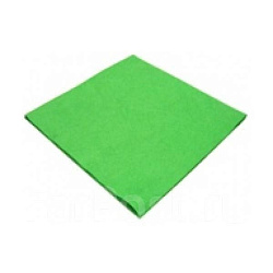 Салфетка из микроспана, 80г/м2, 34*40см, зеленый, 2шт/упак