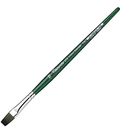 Кисть "Tintoretto Emerald" синтетика, плоская, на короткой ручке №10
