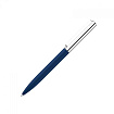 Ручка шарик/автомат "Bright Gum" 1,0 мм, метал., софт., синий/серебристый, стерж. синий