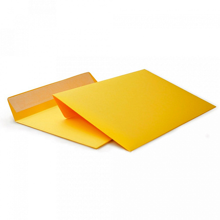 конверт 114 х162, С6, оранжевый,120г, силикон. зам. 1 шт.