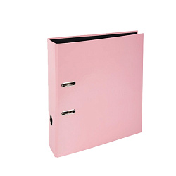 Папка регистратор А4, ламинир. карт., 80 мм. "Aquarel" розовый