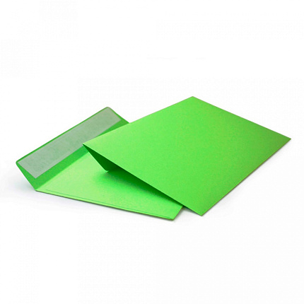 конверт 114 х162, С6, зеленый,120г, силикон. зам. 1 шт.