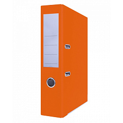 Папка регистратор А4, ПВХ Эко, 75 мм. "Basic-Smart" оранжевый