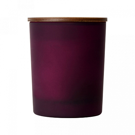 Свеча декоративная "Niort" ароматизированная, в стекл. подсвечнике, упак., бордовый