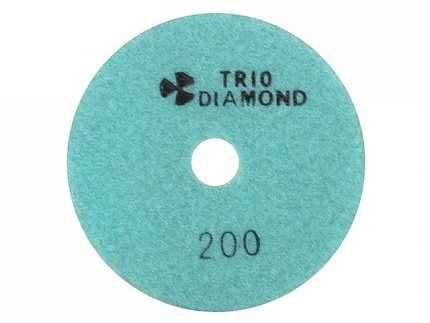 Алмазный гибкий шлифкруг ""Черепашка"" 100 № 200 (мокрая шл.) (Trio-Diamond)