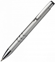Ручка шарик/автомат "San Angelo" 0,7 мм, пласт., глянц., серебристый, стерж. синий