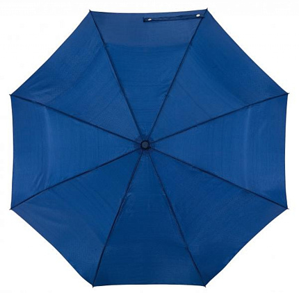 Зонт складной автомат. 101 см, ручка прорезин. "Oriana" противошторм., т.-синий