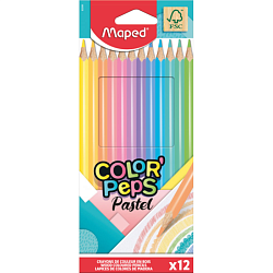 Цв. карандаши 12 шт. "Color Peps Pastel"