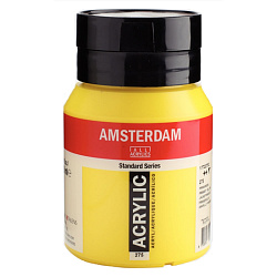 Краски акриловые "Amsterdam" 275 желтый основной, 500 мл., банка