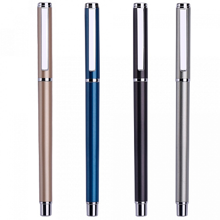 Ручка гелевая "Deli S82" 0,5 мм, металл., ассорти, стерж. черный