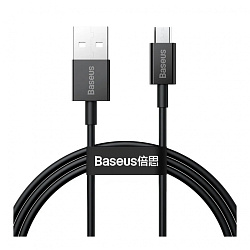Кабель Baseus CAMYS-A01, Superior Series Fast Charging Data Cable, USB to Micro USB 2A, 2m, Black