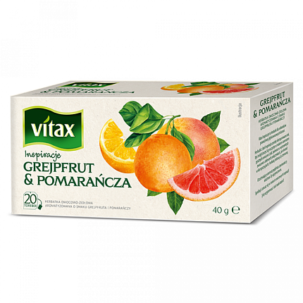 Чайный напиток "Vitax" 20*2 г., фруктовый, со вкусом клубники и манго
