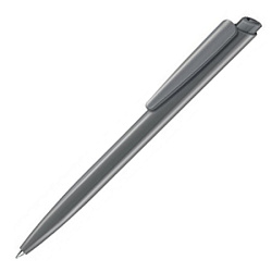 Ручка шарик/автомат "Dart Polished" 1,0 мм, пласт., глянц., серый, стерж. синий