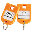 Брелок д/ключей "Deli 9330" 24 шт., пласт., ассорти