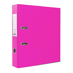Папка регистратор А4, ПВХ Эко, 75 мм. "OfficeStyle" светло-розовый