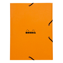 Папка на резинках А4 40 мм. "Rhodia" карт., оранжевый