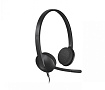 Наушники с микрофоном "PC USB Headset H340" Logitech черный