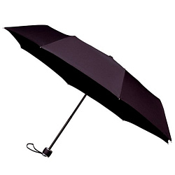 Зонт складной механ. 100 см, ручка пласт. "LGF-202" ветрозащитный, 3-х секционный, в чехле, черный