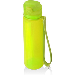 Бутылка д/воды 500 мл. "Твист" силикон./пласт., складная, зеленое яблоко