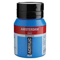 Краски акриловые "Amsterdam" 572 голубой основной, 500 мл., банка
