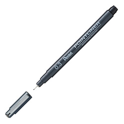 ручка капиллярная "Pointliner" 0.3 мм, черный