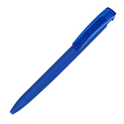 Ручка шарик/автомат "Trinity K Transparent Gum" 1,0 мм, пласт., софт., т.-синий, стерж. синий