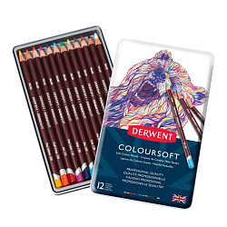 Карандаш цветной "Coloursoft" набор 12 цв., металл.