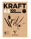 Блок-склейка "Kraft", А5, 90г/м2, 100л.