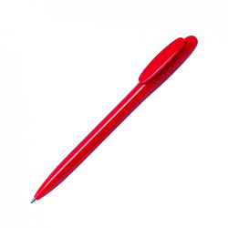 Ручка шарик/автомат "Bay C" 1,0 мм, пласт., глянц., красный, стерж. синий