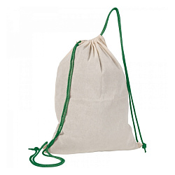Сумка-рюкзак "Londonderry" хлопок., бежевый/зеленый