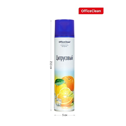 Освежитель воздуха аэрозольный OfficeClean "Цитрусовый. Апельсин, лайм", 300мл 258829
