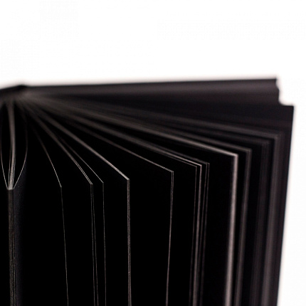 Скетчбук для графики "GrafArt. Total Black" 14,5*19, 150г/м, 80л, черный, сшивка