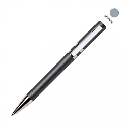 Ручка шарик/автомат "Ethic MET CR" 1,0 мм, пласт./метал., антрацит/серебристый, стерж. синий