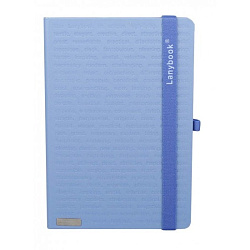 Блокнот А6 90*140 мм, 96 л., лин. "The One Matra" Lanybook обл. кожзам., на резинке, голубой