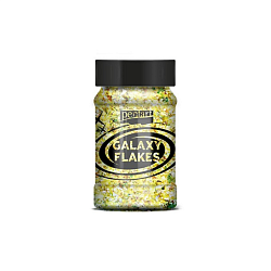 Хлопья декоративные "Pentart Galaxy Flakes" 15 гр, желтый Плутон