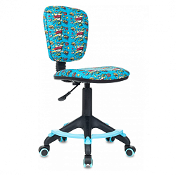 Кресло детское Бюрократ CH-204-F ткань, мультиколор бум, крестов. пластик, подст.для ног
