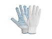 Перчатки х/б с ПВХ "Точка", 10класс, белые, РБ (мин. риски) (42гр)