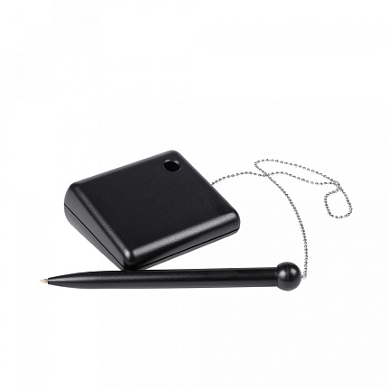 Ручка шарик. на подставке "Desk Ke" 1,0 мм, пласт., черный, стерж. синий