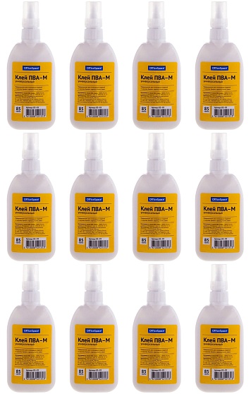 Клей ПВА OfficeSpace, 85г, с дозатором OS-85