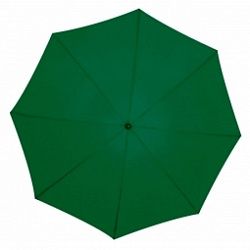 Зонт-трость п/автомат. 133 см, ручка прорезин. "Hurrican" противошторм., т.-зеленый