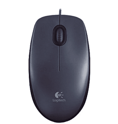 комп. мышь M 90 (провод., оптич., USB) Black Logitech